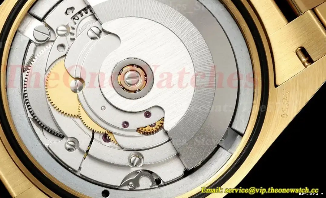 A2836(Gain YG Stk Grey 128238 Weight) 36mm YG QF V2 DayDate 0412